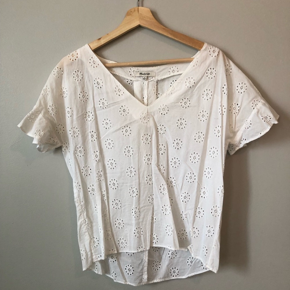 Madewell eyelet tee